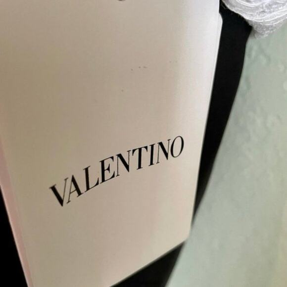 Valentino Lace Short Sleeve Shirt White size 6 - Picture 4 of 10